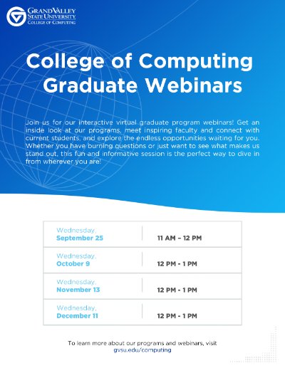 College of Computing Graduate Programs Webinar